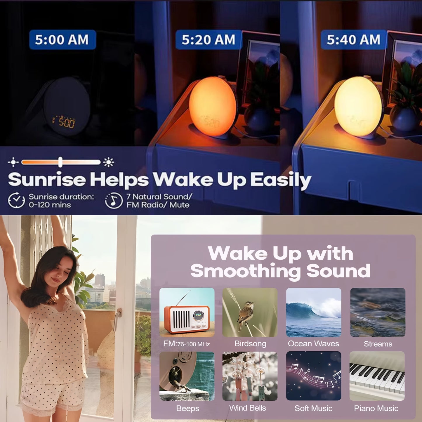 Sunrise/Sunset Digital Clock